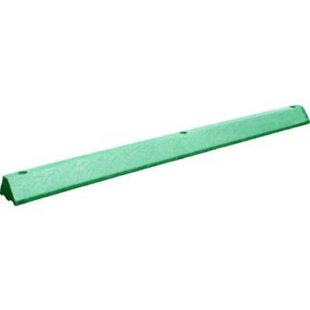 PLASTICS R UNIQUE 6' Ultra Parking Block with Hardware, 3-1/4inH, Green,  ULTRA3672PGN